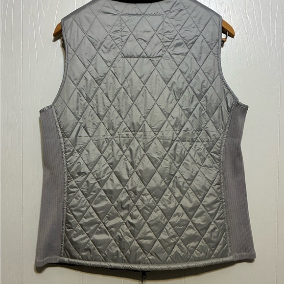L.L. Bean Women's Quilted Jacket Vest Fleece Lined Full Zip Gray Large - Picture 2 of 10